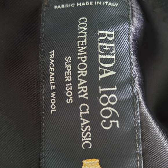 Classic tailored 100% cotton suit.